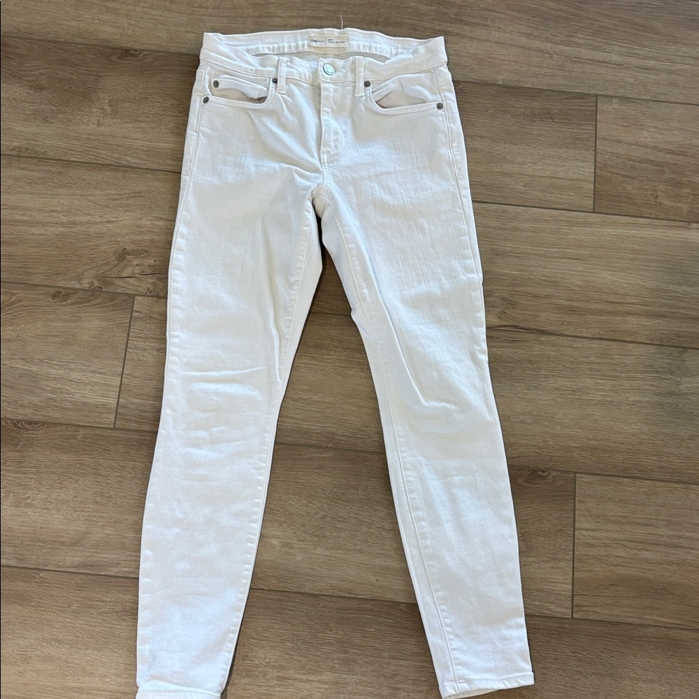GAP True Skinny Women’s White Jeans – Size 26 Regular - Picture 4 of 9